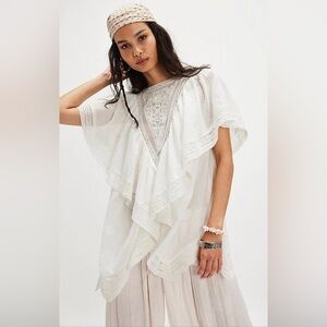 Free People Bailey Cape Top Size Large New